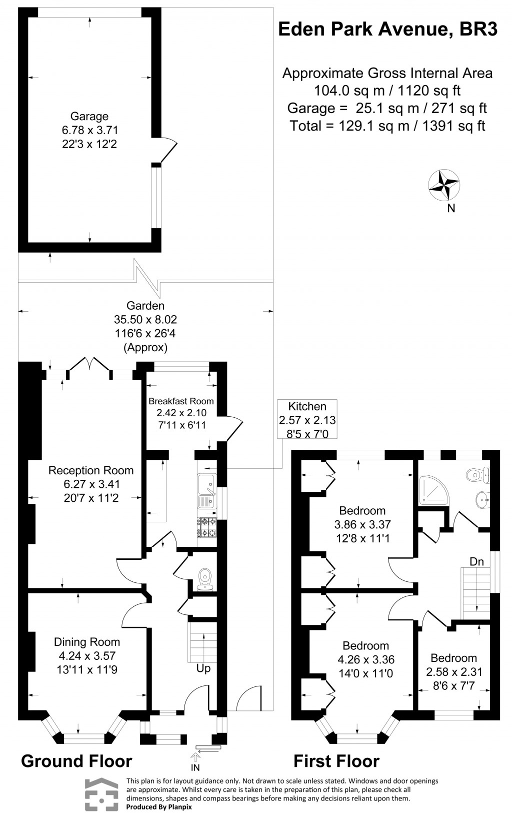 Floorplans For Eden Park Avenue, Beckenham