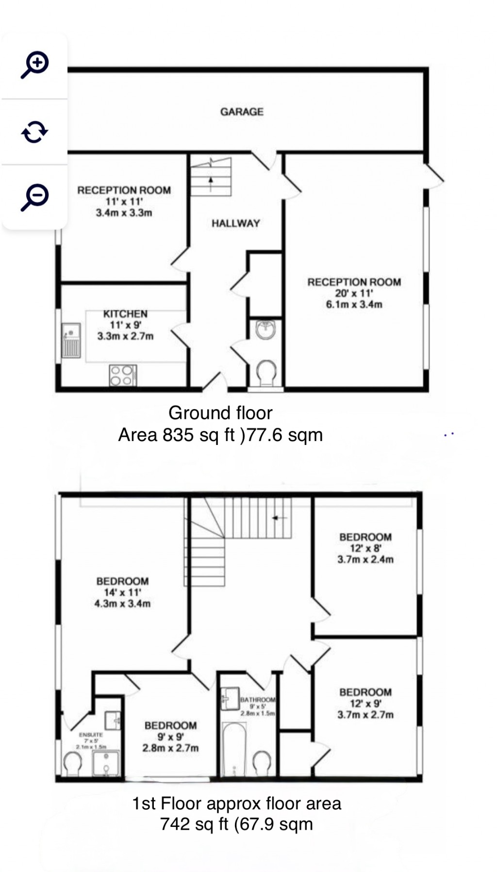 Floorplans For Den Close, Beckenham