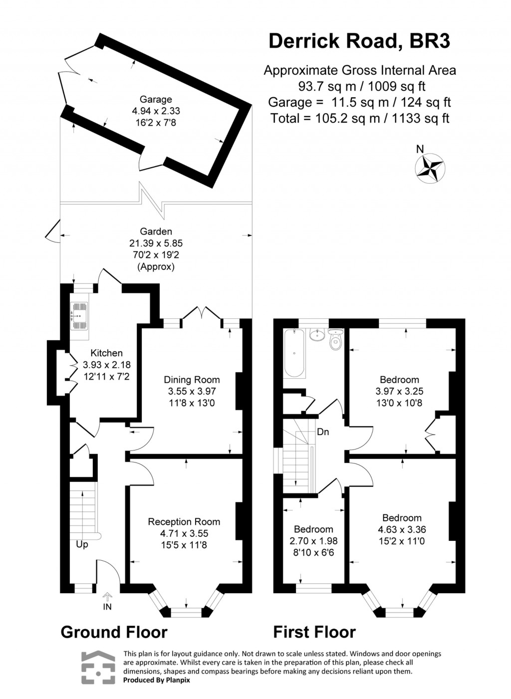 Floorplans For Derrick Road, Beckenham