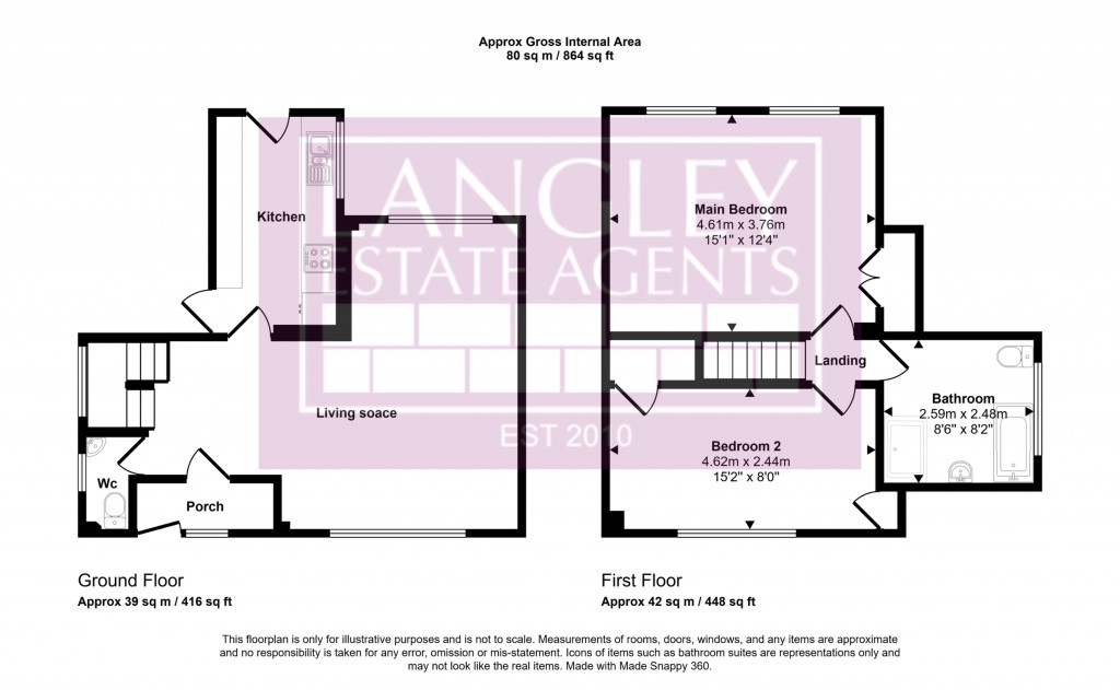Floorplans For Links Way, Beckenham