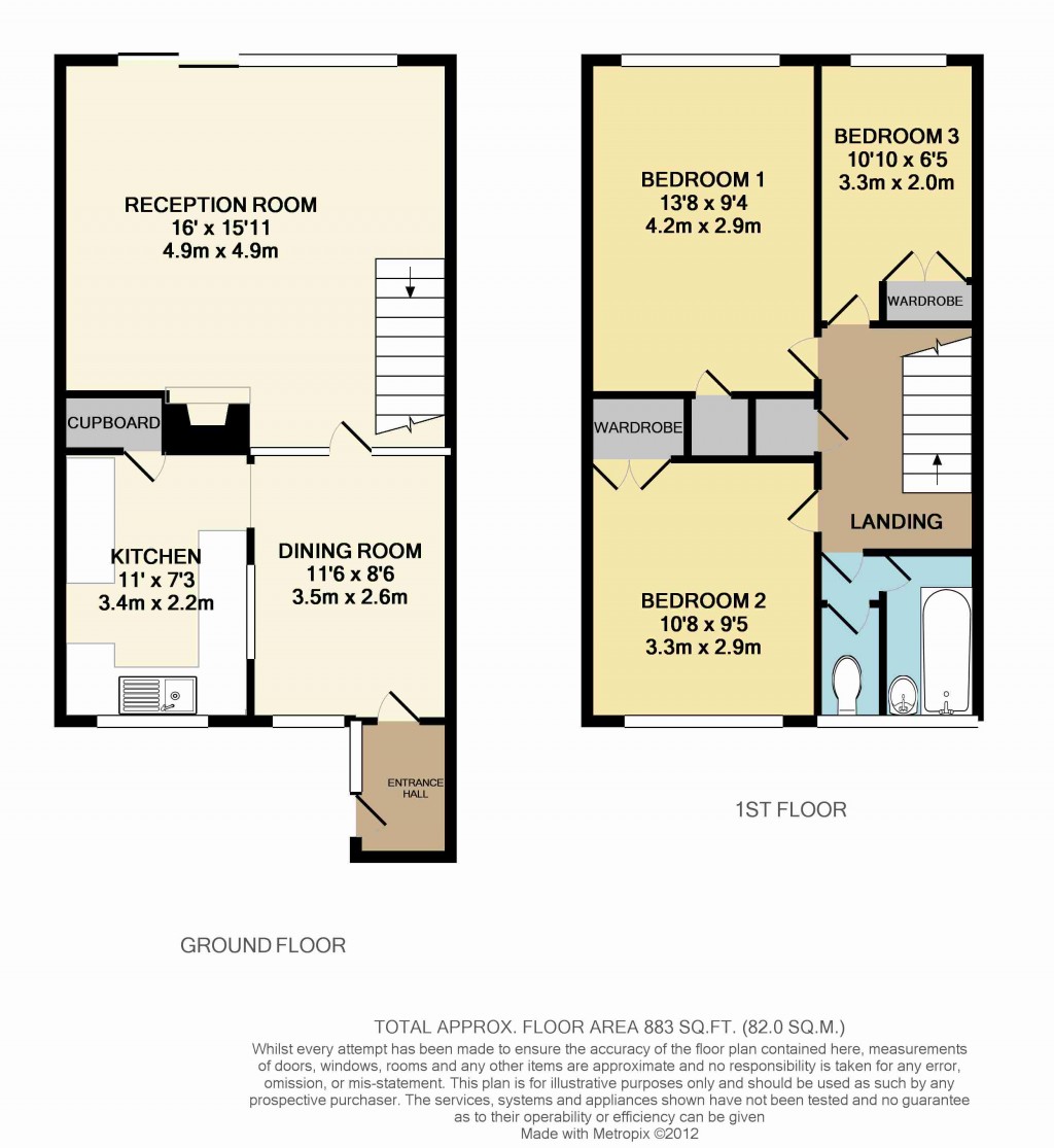 Floorplans For Honiton Gardens, Gibbon Road, london