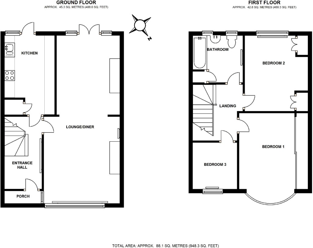 Floorplans For Merlin Grove, Beckenham