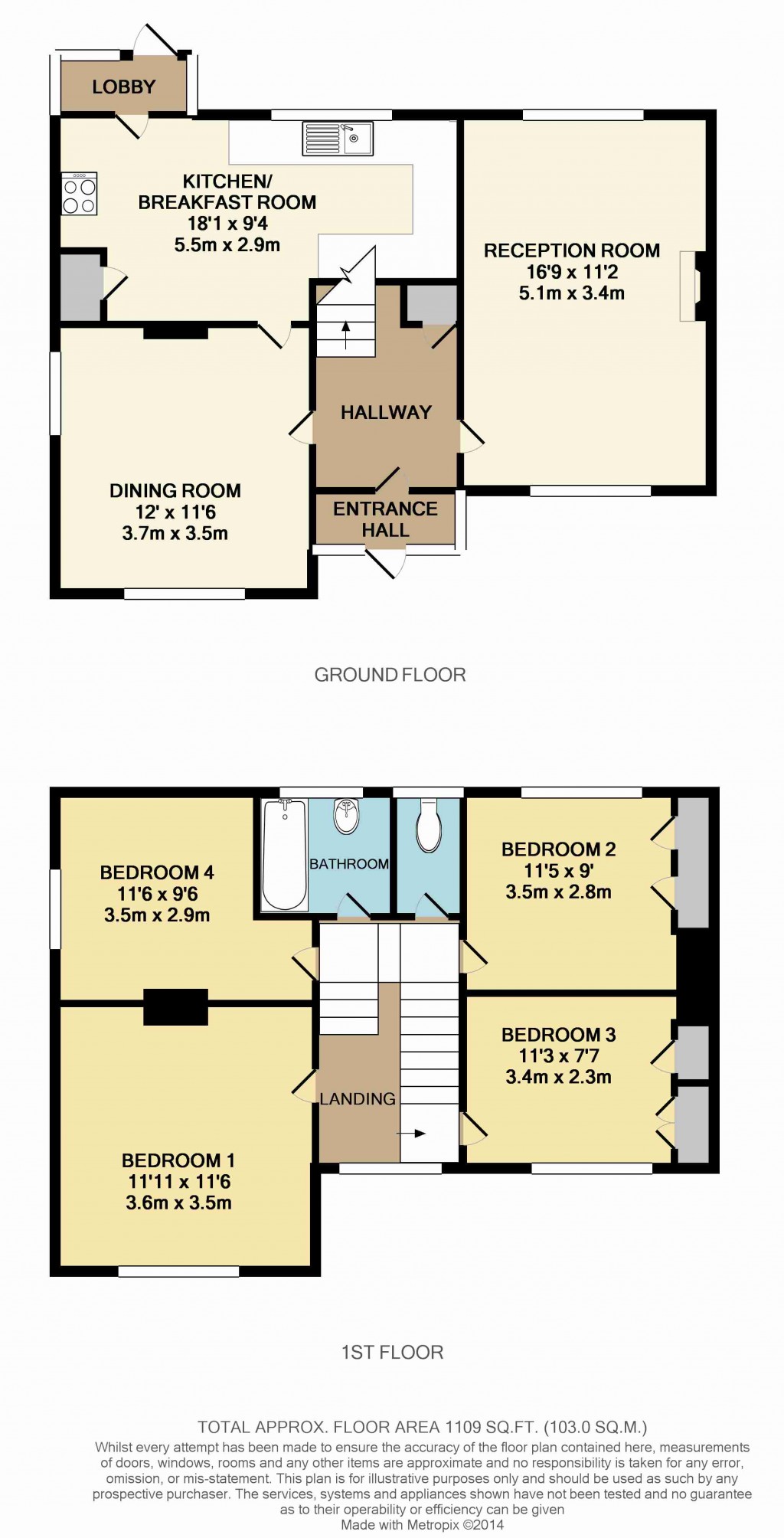 Floorplans For Raymond Road, Beckenham