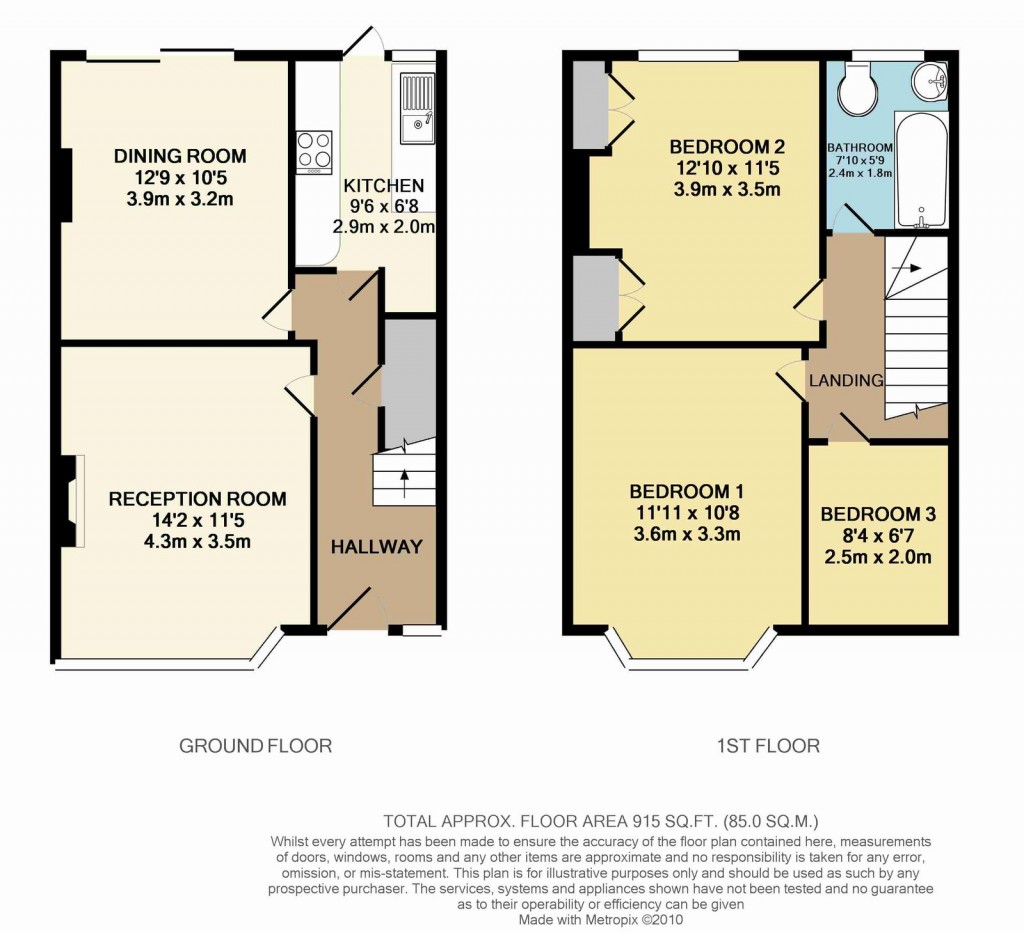 Floorplans For Ambleside Avenue, Beckenham
