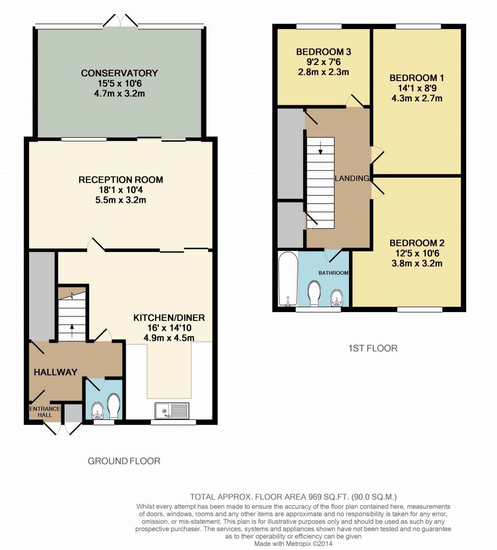 Floorplans For Eden Park Avenue, Beckenham