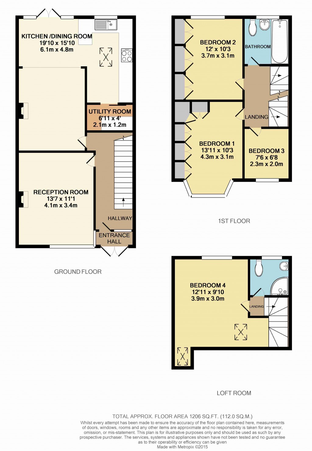 Floorplans For Aylesford Avenue, Beckenham