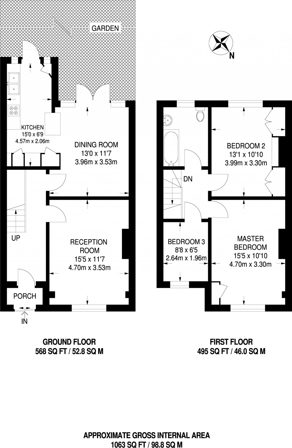 Floorplans For Derrick Road, Beckenham