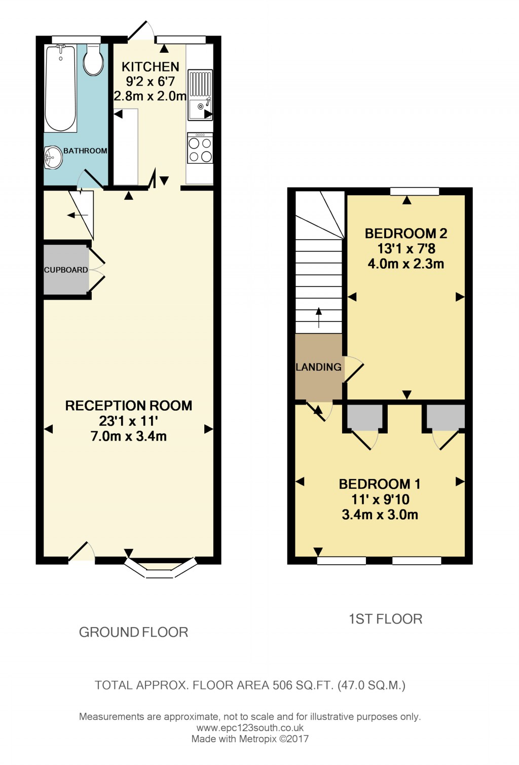 Floorplans For Sultan Street, Beckenham