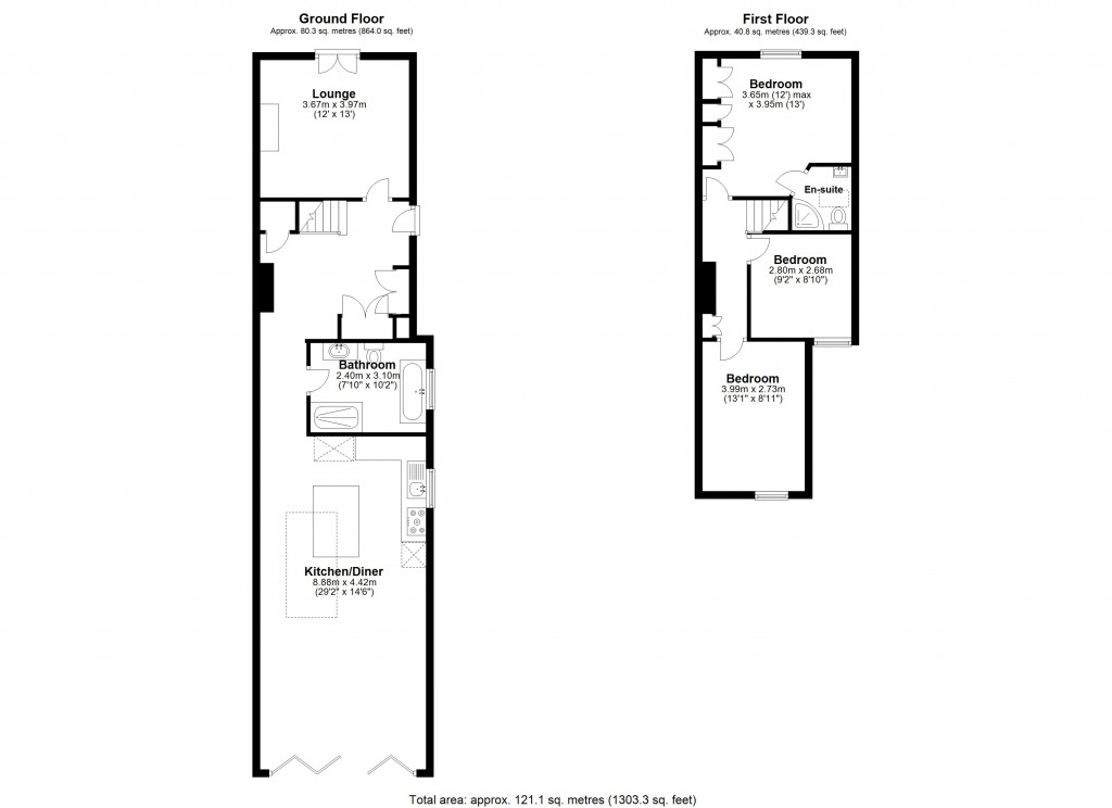Floorplans For Leonard Place, Westerham Road, Keston
