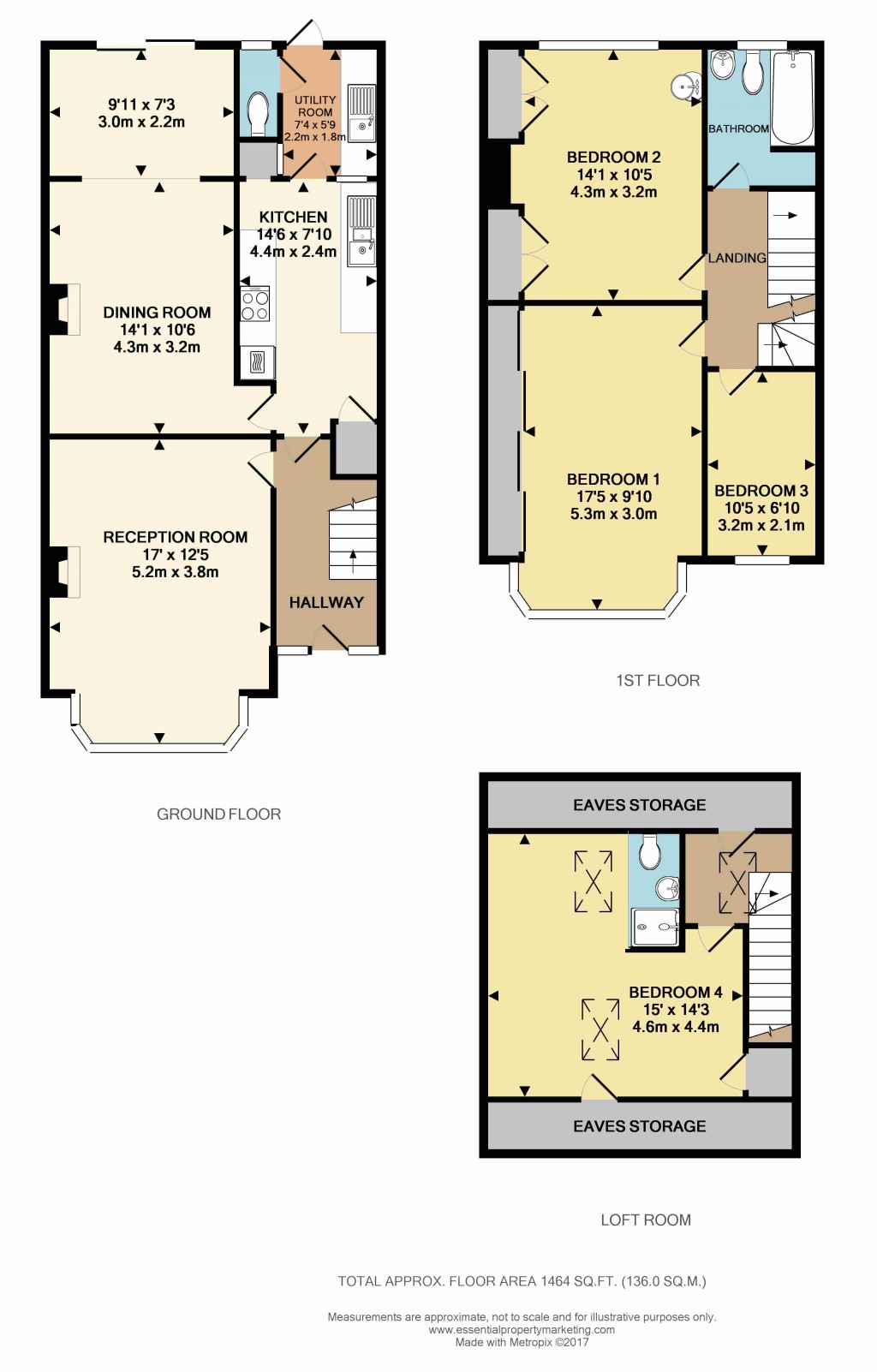 Floorplans For Upper Elmers End Road, Beckenham