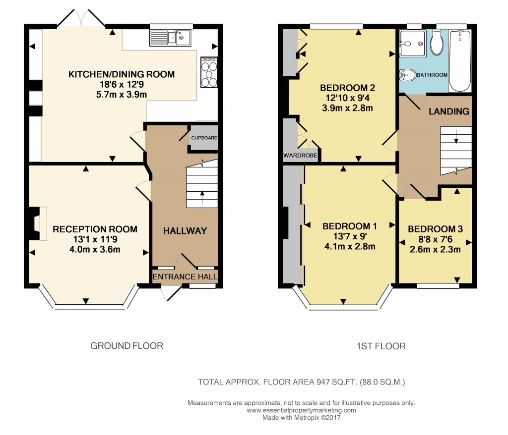 Floorplans For Eden Park Avenue, Beckenham