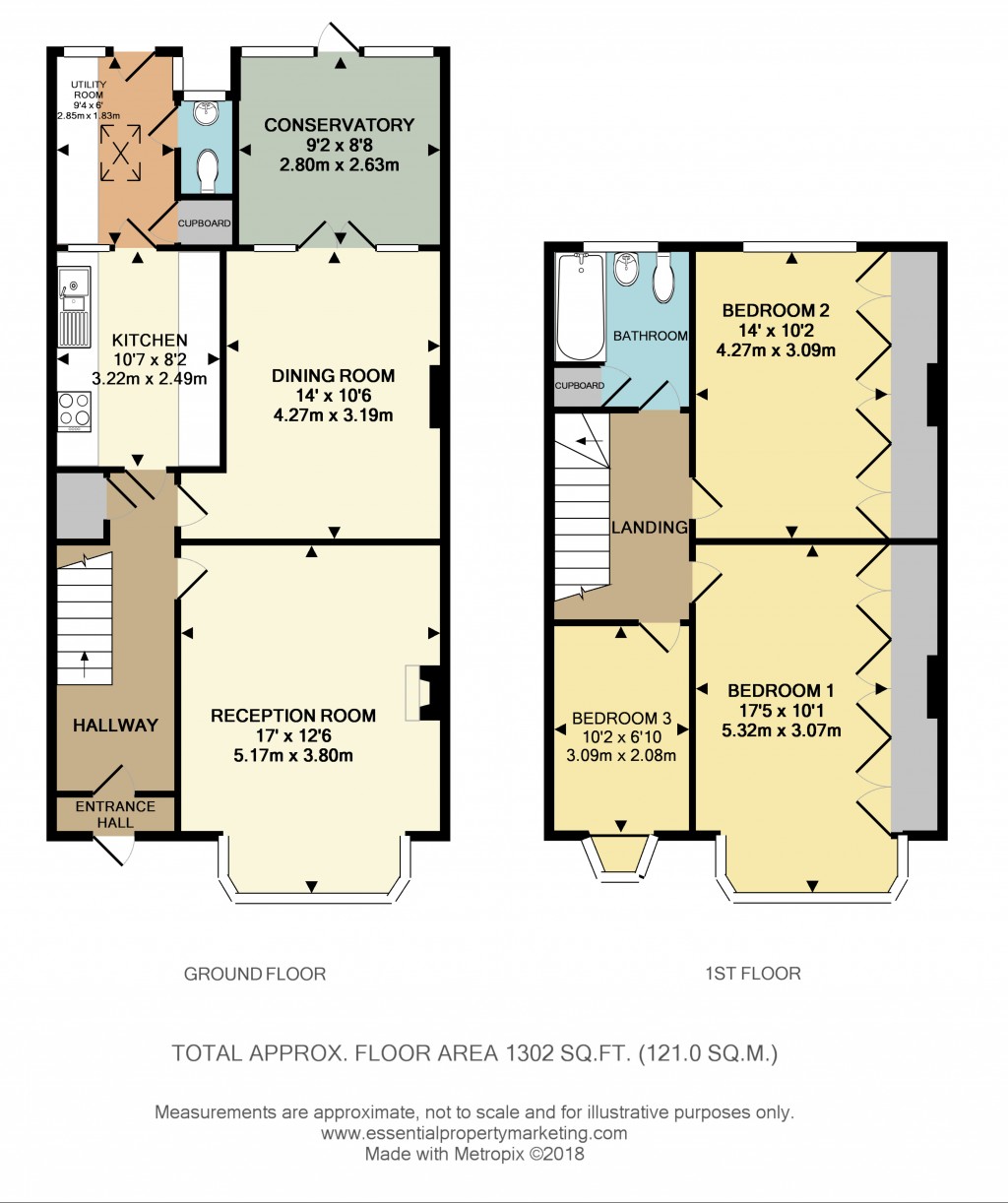 Floorplans For Upper Elmers End Road, Beckenham