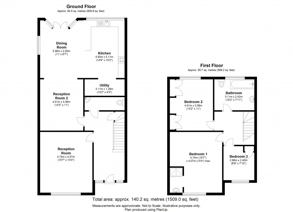 Floorplans For Upper Elmers End Road, Beckenham