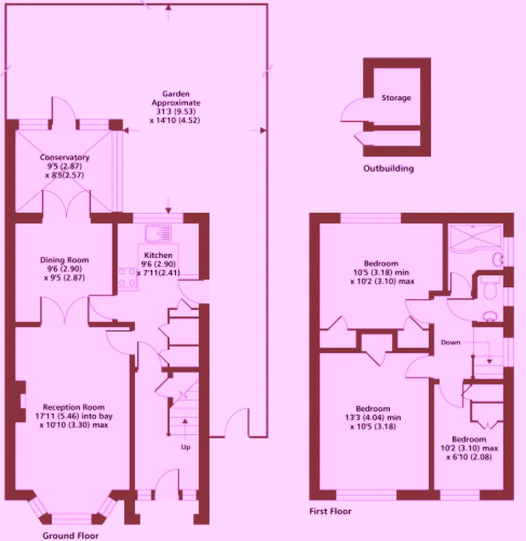 Floorplans For Orchard Way, Beckenham