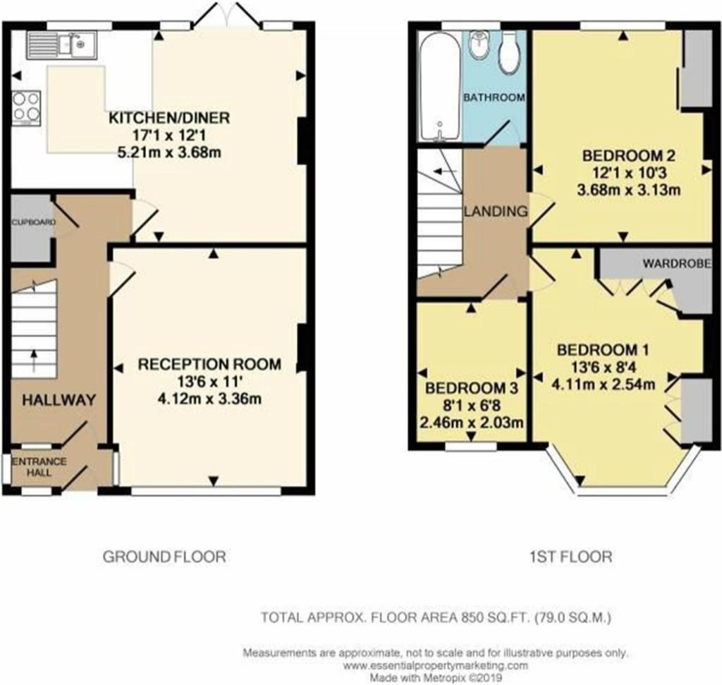 Floorplans For Aviemore Way, Beckenham