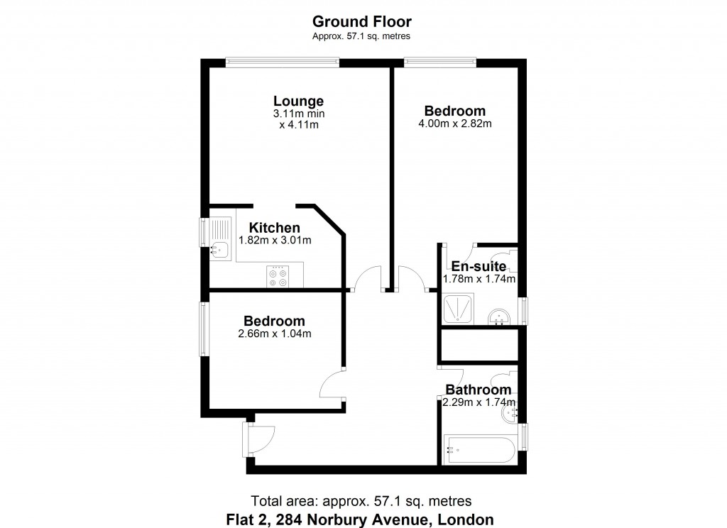 Floorplans For Norbury Avenue, 284 Norbury Avenue, London