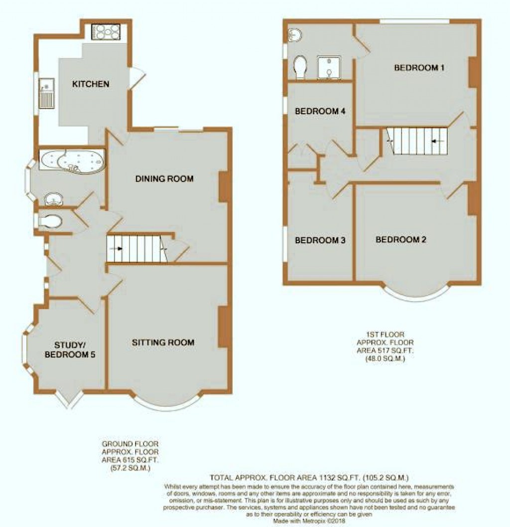 Floorplans For Links Way, Beckenham