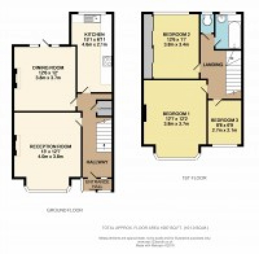 Floorplans For Upper Elmers End Road, Beckenham