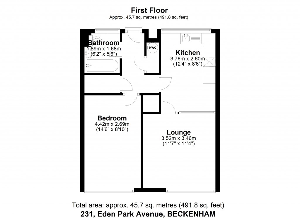 Floorplans For Eden Park Avenue, Beckenham