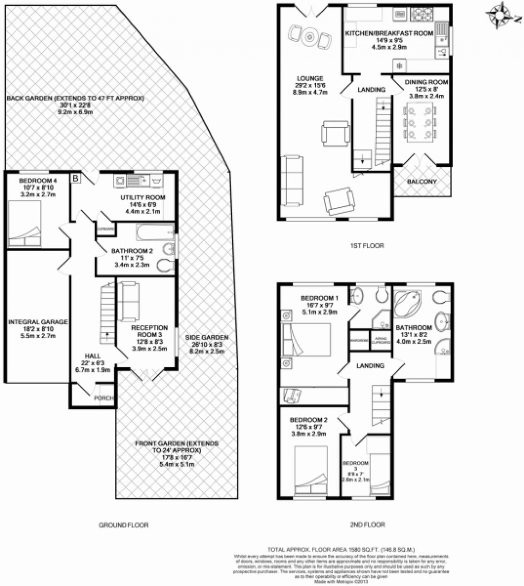 Floorplans For St. Davids Close, West Wickham