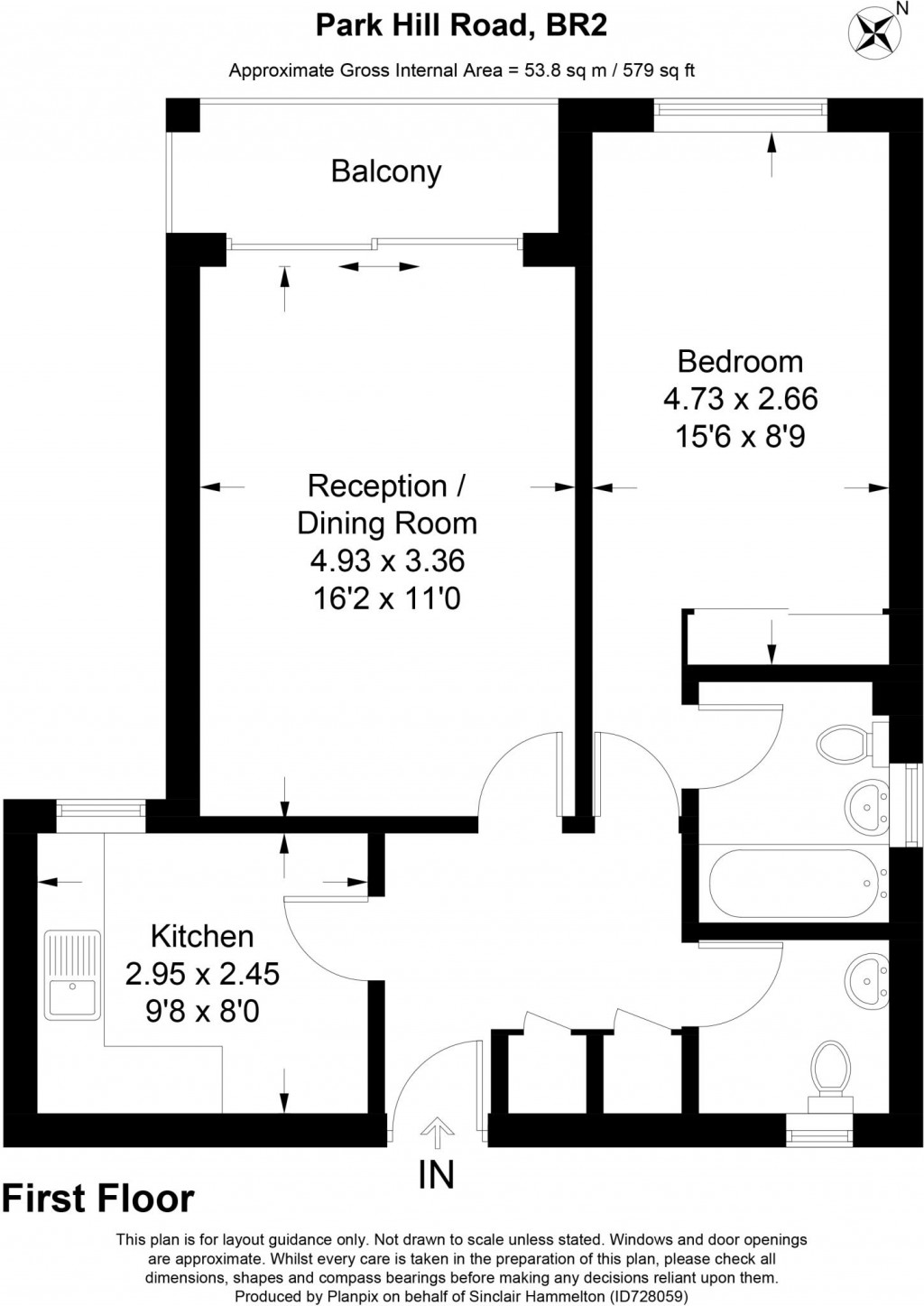 Floorplans For Luscombe Court, 26 Park Hill Road, Bromley