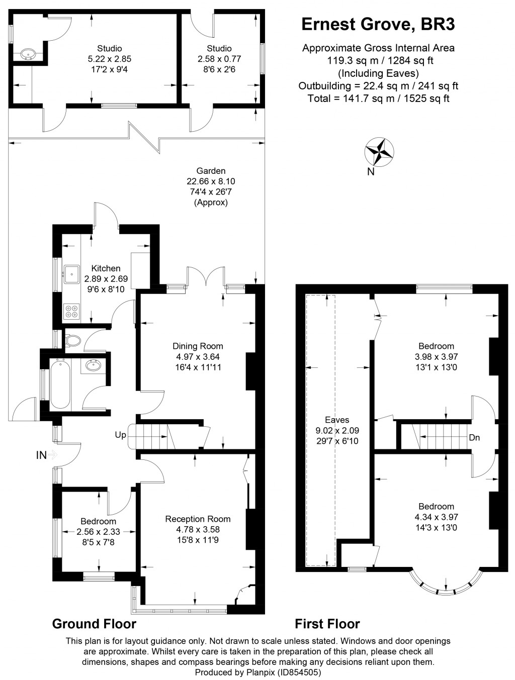 Floorplans For Ernest Grove, Beckenham