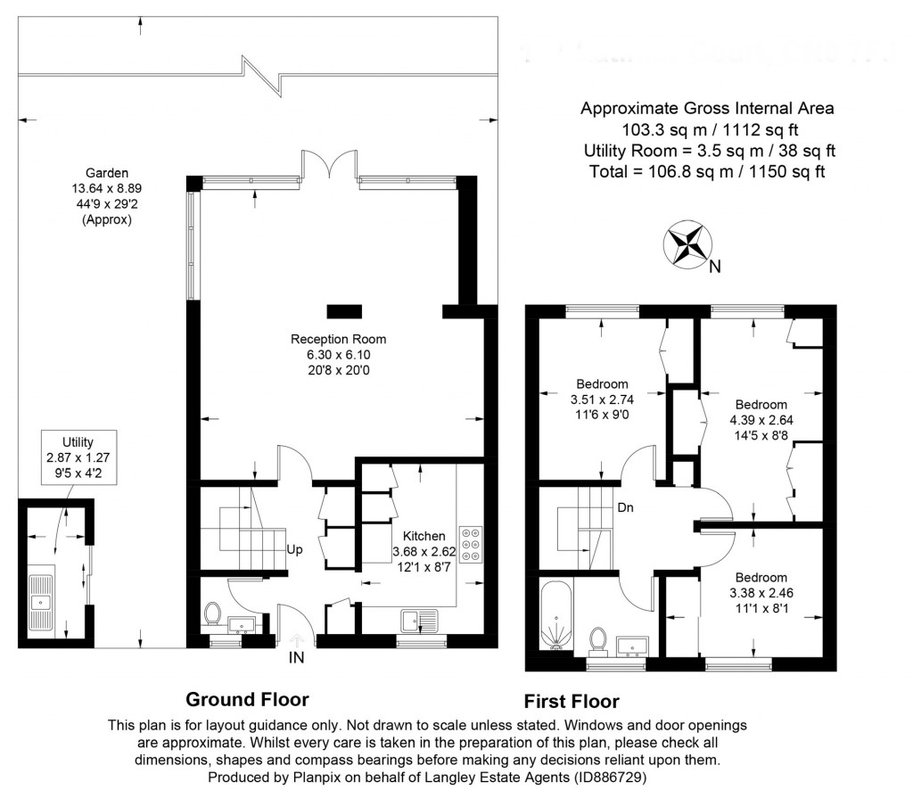 Floorplans For Latimer Court, Kempton Walk, Croydon