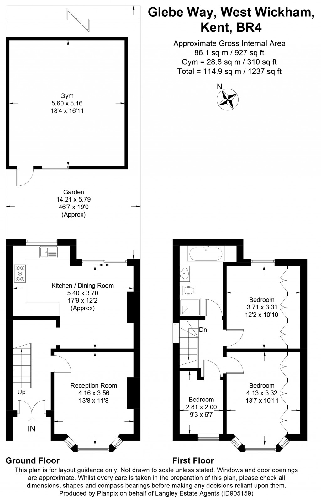 Floorplans For Glebe Way, West Wickham