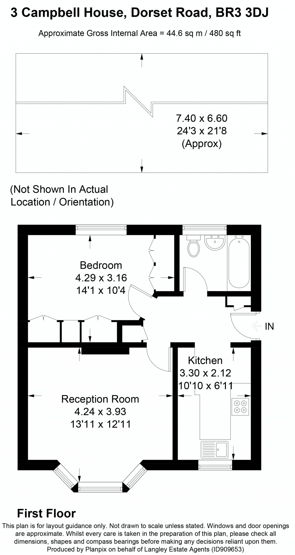 Floorplans For Campbell House, Dorset Road, Beckenham