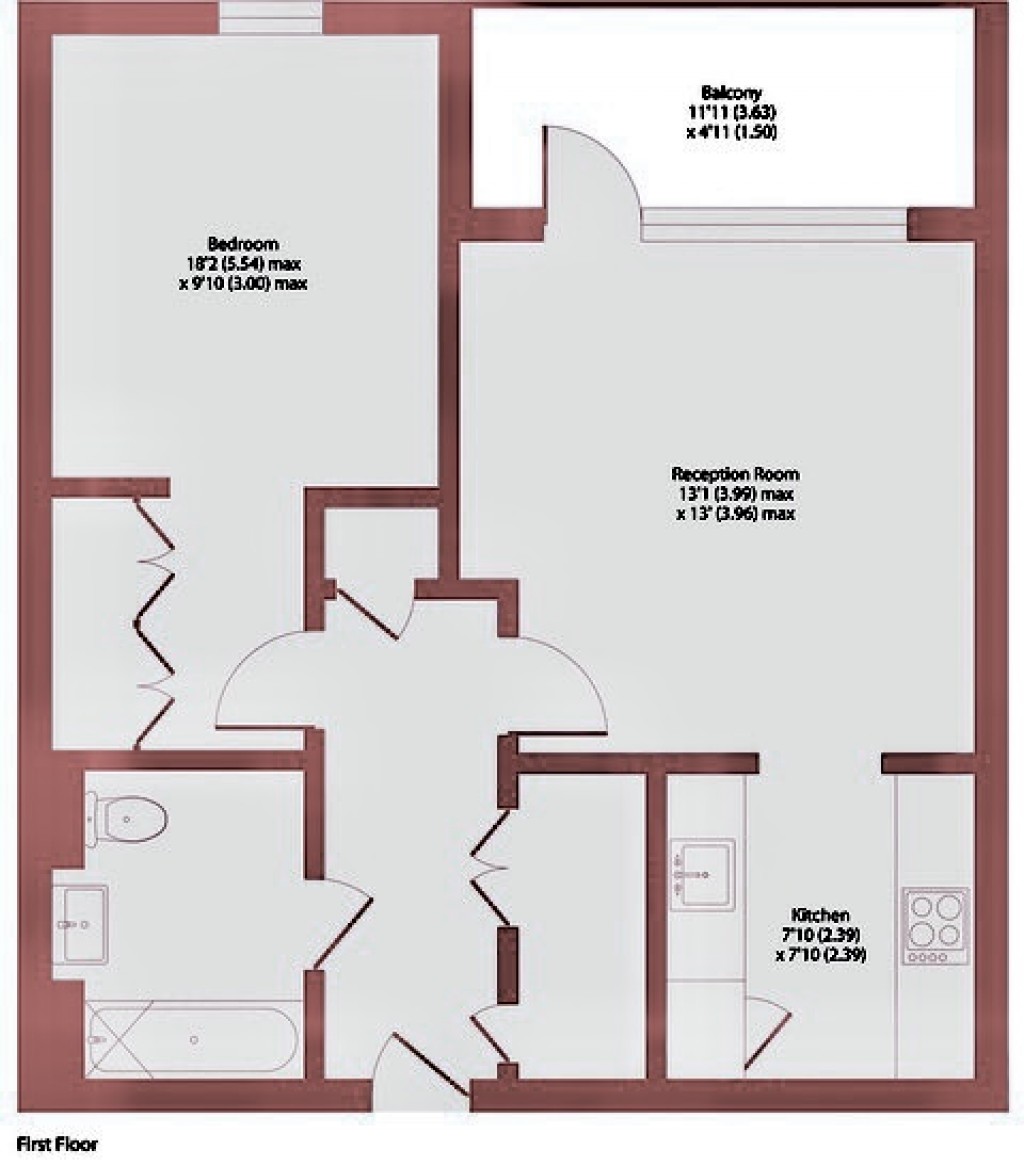 Floorplans For Purbeck Gardens, 1 Purbeck Gardens, London