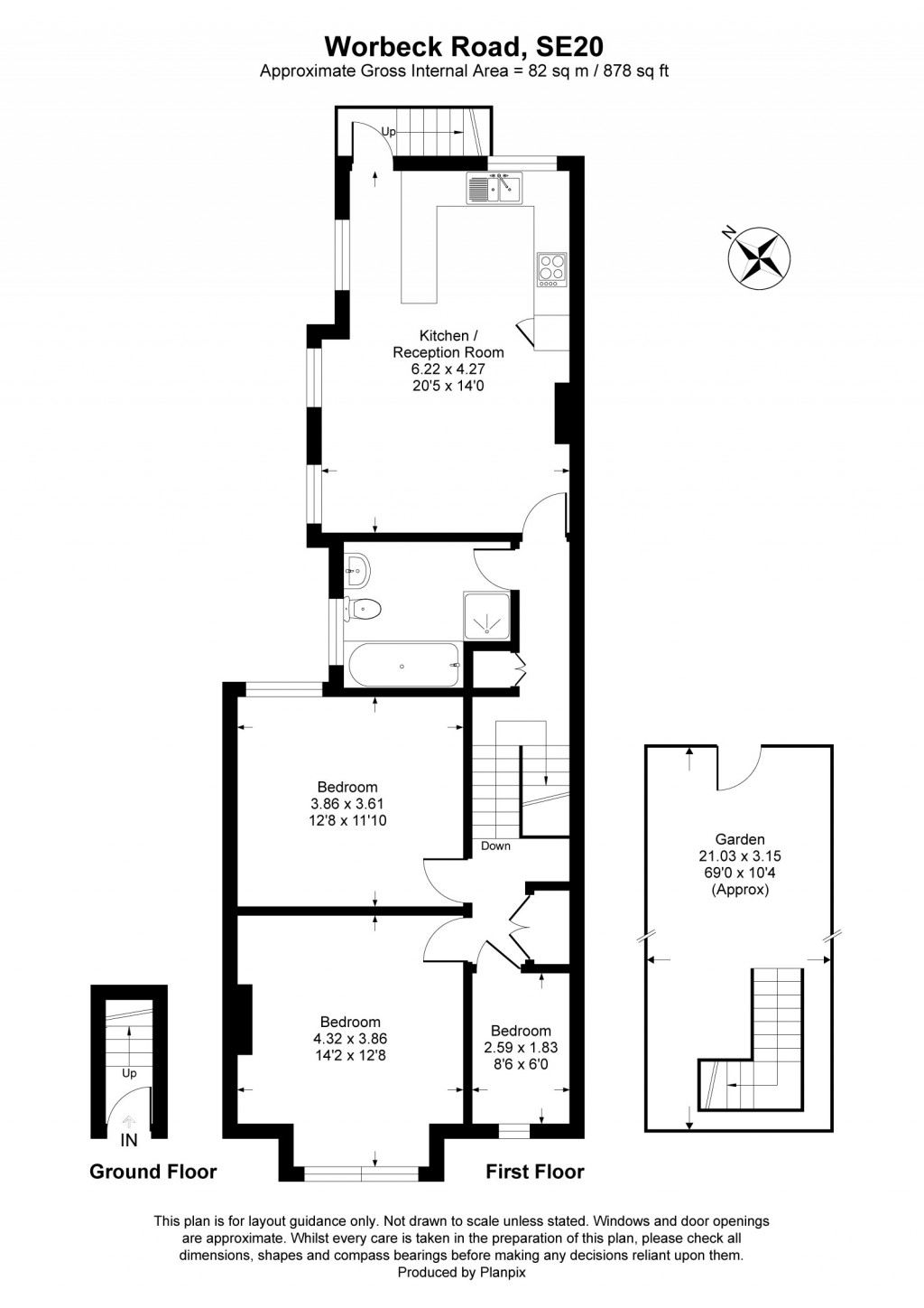 Floorplans For Worbeck Road, London