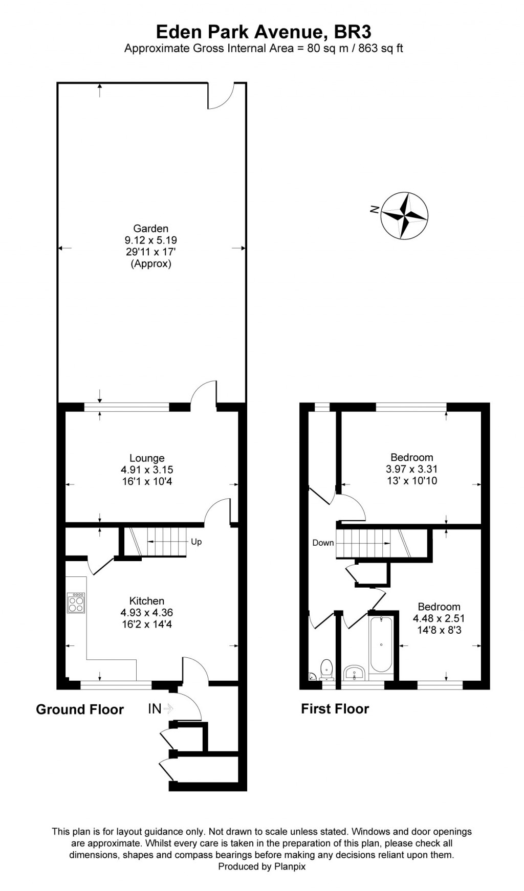 Floorplans For Eden Park Avenue, Beckenham