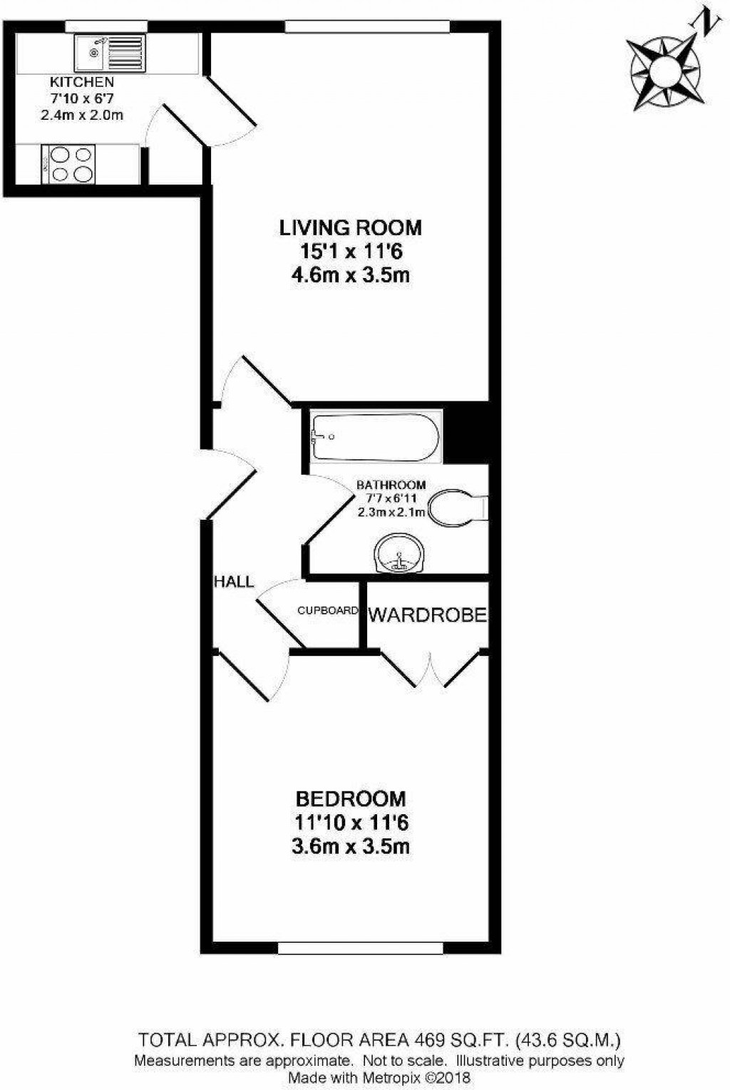 Floorplans For Leslie Court, 270 Croydon Road, Beckenham