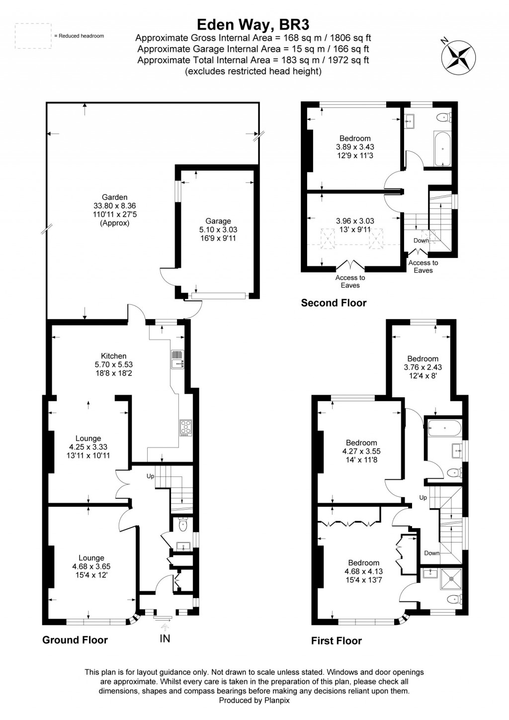 Floorplans For Eden Way, Beckenham