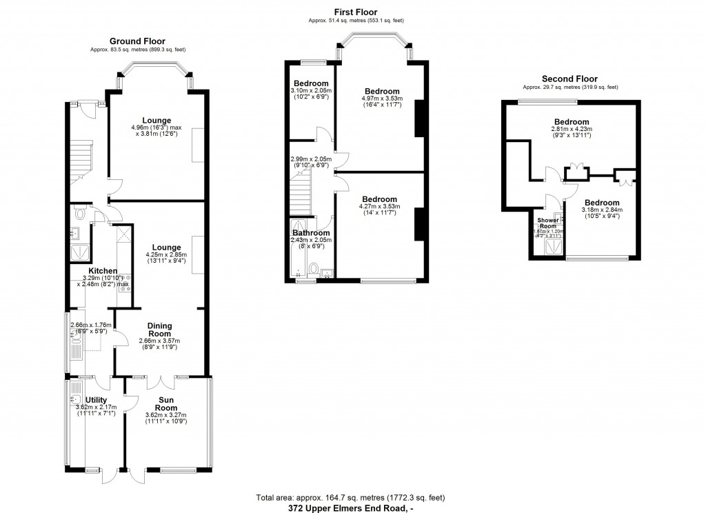 Floorplans For Upper Elmers End Road, Beckenham