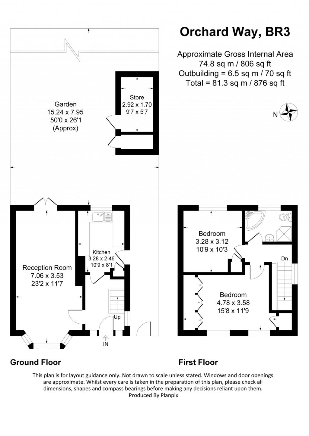 Floorplans For Orchard Way, Beckenham
