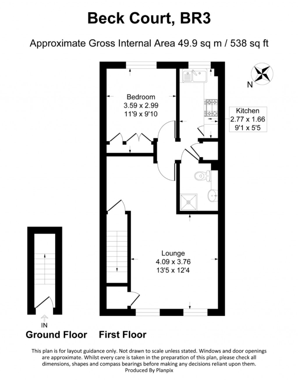 Floorplans For Beck Court, Beck Lane, Beckenham