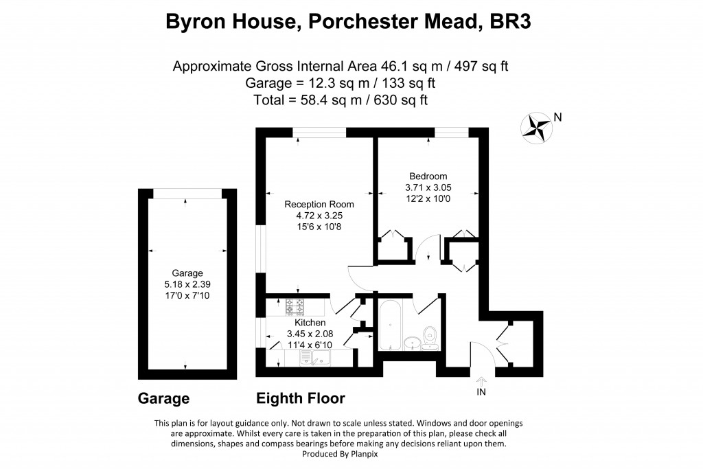 Floorplans For Byron House, Porchester Mead, Beckenham