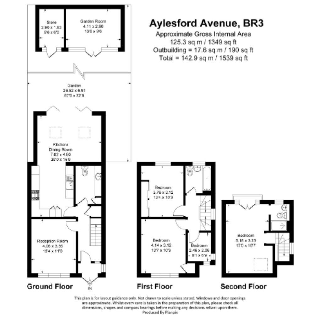 Floorplans For Aylesford Avenue, Beckenham