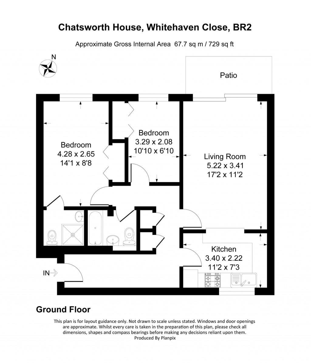 Floorplans For Chatsworth House, Whitehaven Close, Bromley