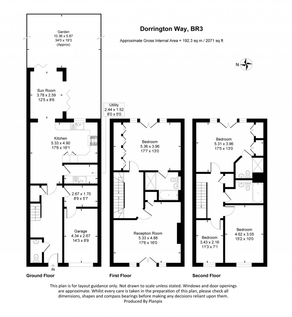 Floorplans For Dorrington Way, Beckenham