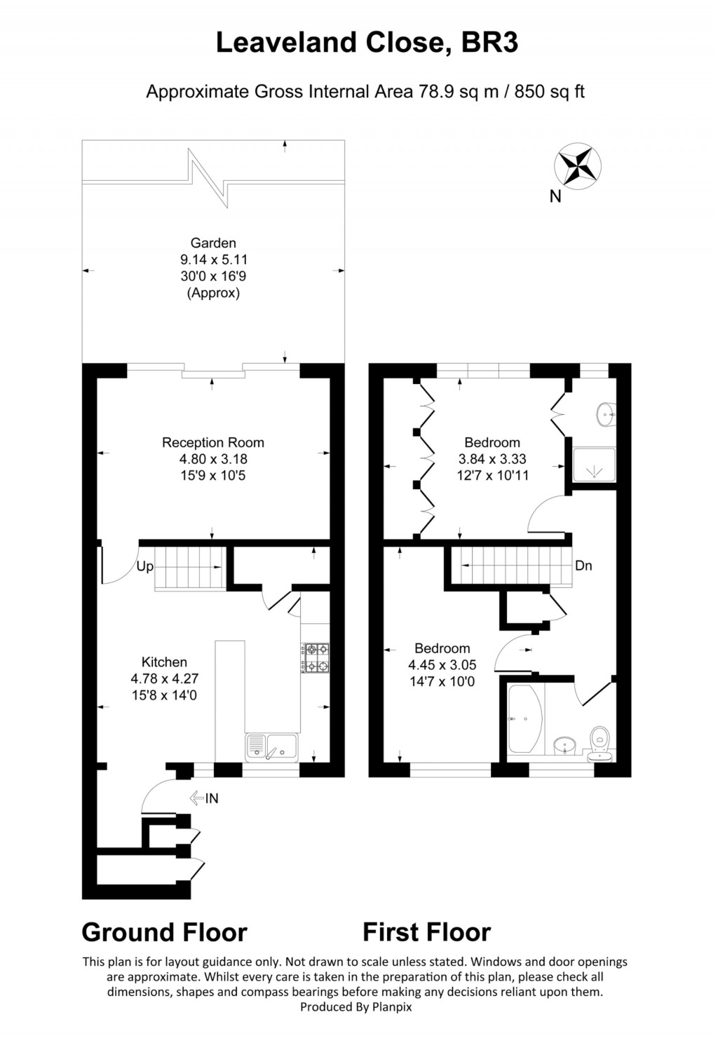 Floorplans For Leaveland Close, Beckenham