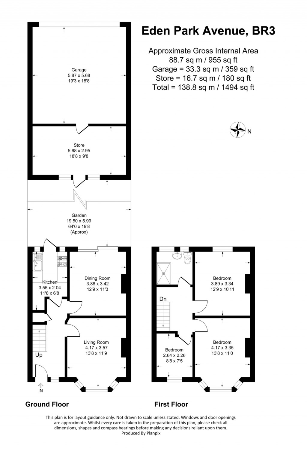 Floorplans For Eden Park Avenue, Beckenham