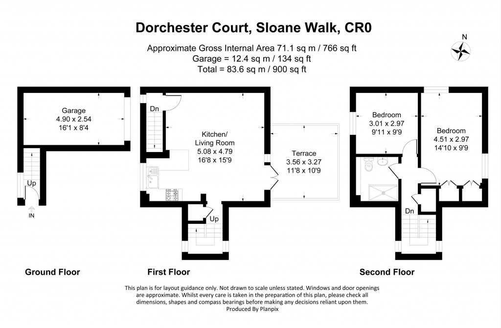 Floorplans For Dorchester Court, Sloane Walk, Croydon