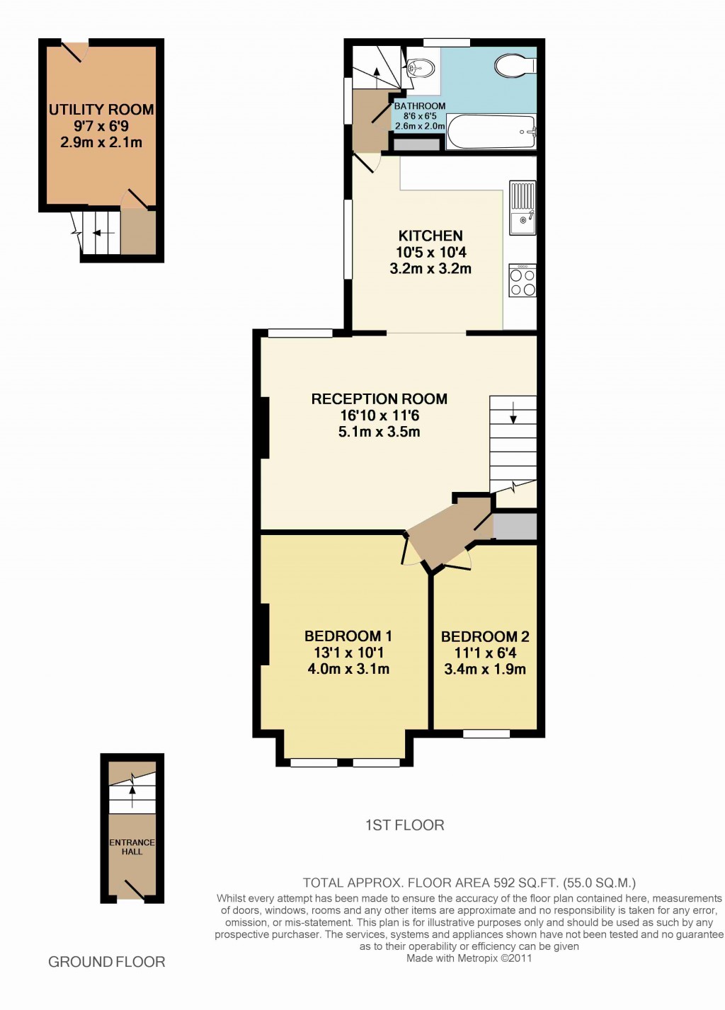 Floorplans For Blandford Road, Beckenham
