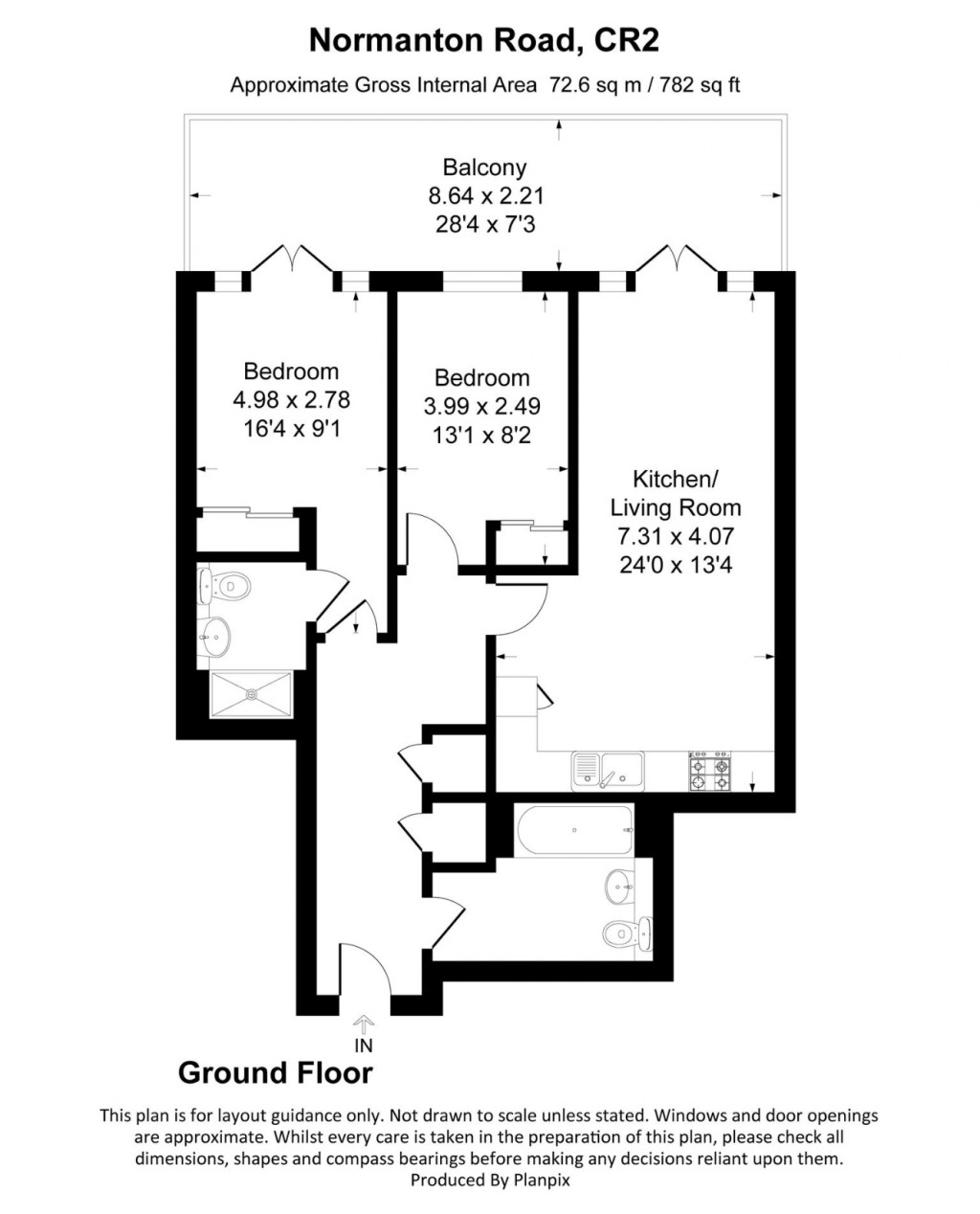 Floorplans For Normanton Road, 28 Normanton Road, South Croydon