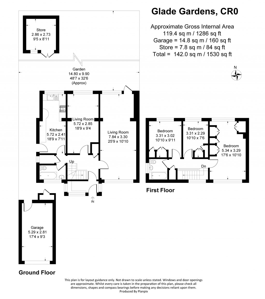 Floorplans For Glade Gardens, Croydon