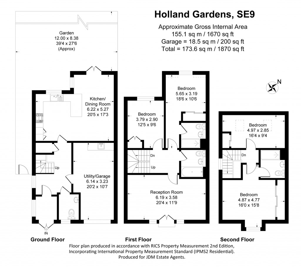 Floorplans For Holland Gardens, London